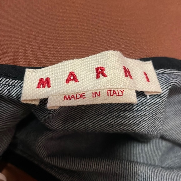 Marni Blue Cotton Denim Circle Skirt - Picture 10 of 12